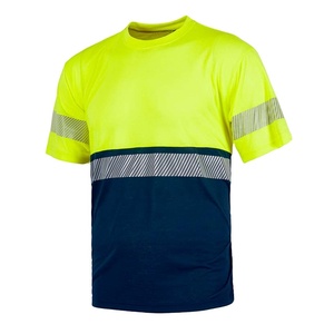 Custom Logo Workwear Safety T shirts High Visibility Short Sleeve Reflective T-Shirt Water-Proof - Product Image 1