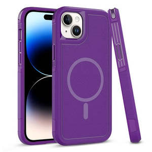 เคสไอโฟน 15 พลัส 6.7 พรีเมี่ยมชีลด์พร้อมวงแหวนแม่เหล็ก สีม่วง - Product Image 1