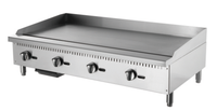 Grille de cuisson au gaz professionnelle K6122R Campbon, robuste, en acier inoxydable, pour comptoir, plancha à gaz pour restaurant