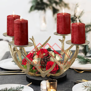 Linterna de vela de metal hecha a mano con acabado de plata de níquel, portavelas de Decoración de mesa de boda para el hogar de lujo - Product Image 4