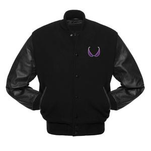 Veste universitaire en laine et cuir PU haut de gamme OEM/ODM disponible pour les commandes en gros - Product Image 6