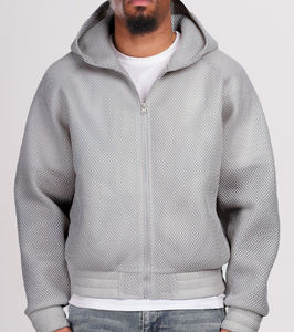 Sudadera con Capucha Unisex de Alta Calidad, Impermeable, Transpirable, con Malla Estructurada y Cremallera, Venta al por Mayor, Sudadera con Capucha para Hombre, Logotipo Personalizado, Ropa Urbana, Sudaderas con Capucha 2026 - Product Image 2