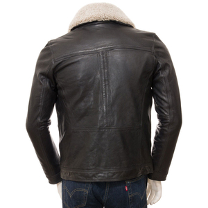 Best Selling Men's <b>Winter</b> <b>Leather</b> <b>Jacket</b> Long Sleeve Slim Fit with Unique Design and Attractive Color - Product Image 2
