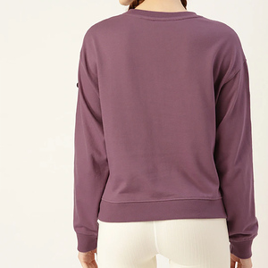 Meilleure qualité prix usine sweat femmes mode vêtements d'hiver sweats haute qualité col rond pull sweats - Product Image 3