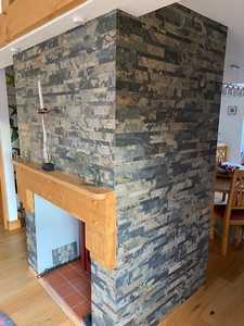 Panneaux muraux en pierre de grand livre de Surface fendue rustique d'automne placage de pierre de Culture naturelle pour le revêtement décoratif de villa extérieure - Product Image 2