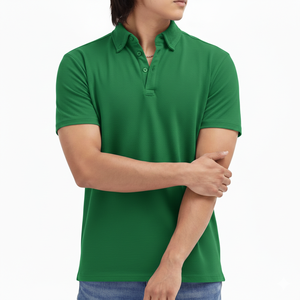 Camisa Formal de Punto para Hombre, Tallas Grandes, de Secado Rápido, Absorbe la Humedad, con Logotipo Personalizado, Venta al Por Mayor, Directo de Fábrica, OEM - Product Image 1