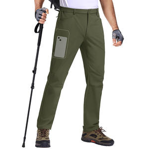 Wholesale Custom Logo <b>Elastic</b> <b>Waist</b> Quick Dry Woolen Fabric Winter Cargo Pants <b>Trousers</b> for Men - Product Image 4