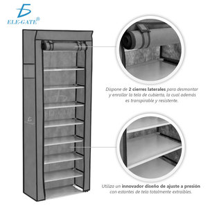 Scarpiera Minimalista con Organizer, Facile da Montare, Scaffale Modulare Multiuso per Arredamento Casa e Soggiorno - Product Image 4
