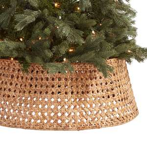High Quality Rattan <b>Christmas</b> <b>Tree</b> Collar Woven Seagrass <b>Tree</b> Base Stand Xmas Home <b>Decor</b> Gift Ornament - Product Image 4
