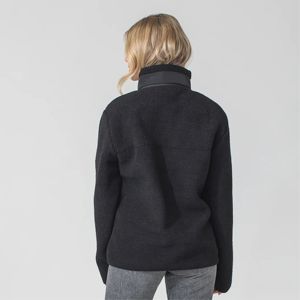 Veste polaire Sherpa à glissière intégrale de haute qualité-Vêtements d'extérieur chauds et confortables avec fermeture éclair-Idéal pour l'hiver et les vêtements décontractés - Product Image 5