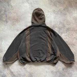 Vente en gros de sweat à capuche baggy épais 350 GSM pour hommes sweats à capuche surdimensionnés respirants 100% coton impression numérique pour l'hiver - Product Image 2