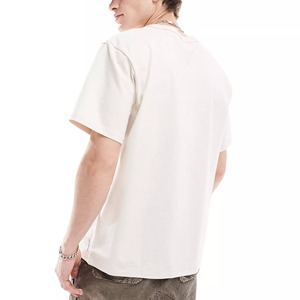 เสื้อยืดผ้าฝ้าย100% สำหรับผู้ชายเสื้อยืดกราฟิกหนาโอเวอร์ไซส์ - Product Image 5