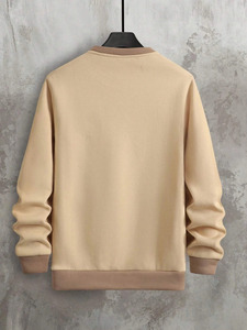 Sweatshirts streetwear pour hommes, design personnalisé, deux couleurs, molleton de coton, col rond, sweat-shirt de haute qualité pour hommes - Product Image 6