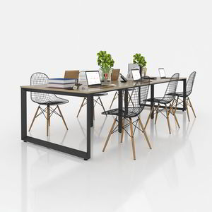 Patas de Escritorio de Estilo Industrial NVTG015, 3600x1200, Estructura Triangular de Acero con Ensamblaje Interconectado para Mesas - Product Image 4