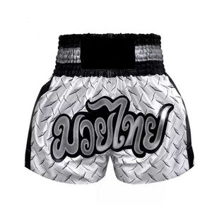 Pantalones cortos de calidad superior Fairtex Muay Thai con logotipo personalizado sublimado para hombre, ropa deportiva holgada, pantalones cortos negros informales para hombre - Product Image 4