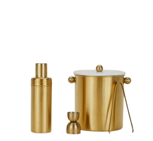 Bartender Tools <b>Set</b> Steel <b>Cocktail</b> Shaker Manufacturer Gold Finished Handmade Drink <b>Mixing</b> <b>Cocktail</b> Shaker <b>Set</b> - Product Image 4