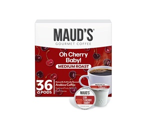 กาแฟเมล็ดอาราบิก้า 100% รสเชอร์รี่ของเมาด์ แบบแคปซูล 36 แคปซูล คั่วระดับกลาง บรรจุในแคปซูลแบบเสิร์ฟเดี่ยว - Product Image 1