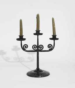 Luxurious Multi Arm Silver Metal Candelabra Centerpiece for Christmas Wedding Reception Handmade Tabletop <b>Candle</b> Arrangement - Product Image 4