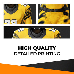 Gran oferta, diseño personalizado, camisetas de fútbol americano personalizadas, uniformes de fútbol americano de tallas para jóvenes y adultos - Product Image 3