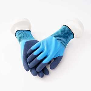 Gants de sécurité stériles en polyester bleu imperméables et résistants aux déchirures – Équipement de protection des mains – Offre spéciale - Product Image 3