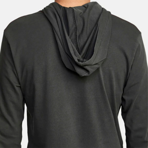 Automne Heavy Zip Hoodie Personnalisé OEM Designer Plus 6XL Couleur Unie Broderie Lâche À Capuche 100% Coton Plaine Teint Techniques - Product Image 6