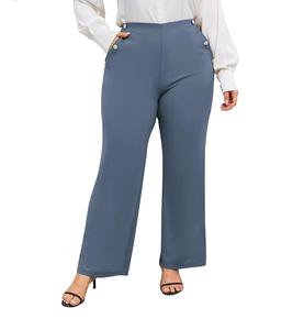 Custom Made Cotton Women Dress Pant Flat <b>Straight</b> Office Formal Business Dress Pants Works Wear <b>Ladies</b> Meeting Casual Breathable - Product Image 2