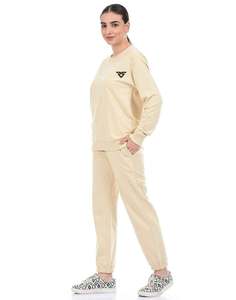 Chándales de Jersey y Sudadera con capucha, conjunto de piezas de remolque de lana de algodón, capucha, puños y pantalones acanalados, diseño de logotipo personalizado OEM - Product Image 2