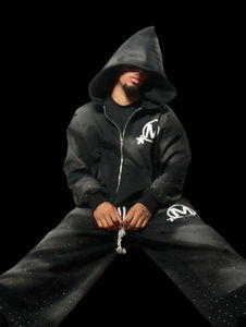 Ensemble de survêtements unisexes 2026 personnalisés pour l'hiver, imprimés, décontractés, confortables, avec fermeture éclair, deux pièces, pour l'entraînement et le jogging - Product Image 4