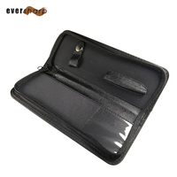 Vente directe usine Ciseaux de coiffure en acier inoxydable pliables avec étui à fermeture éclair 22 x 8,5 x 2,7 cm pour barbier et grossiste