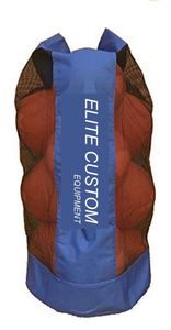Heavy-Duty Oxford Mesh Sports Gym Backpack Volleyball Football Soccer Tennis <b>Ball</b> Sack with <b>String</b> Closure for Sports Use - Product Image 3