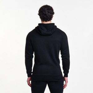 Custom Logo High Quality 3D Puff Printing 100% Cotton Hoodie Heavy Weight Full Zip Up Mens Oversized Hoodies - Product Image 3