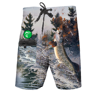 กางเกงขาสั้นชายหาดกางเกงขาสั้นตกปลาแห้งเร็วแบบนุ่ม2023ใหม่ - Product Image 1