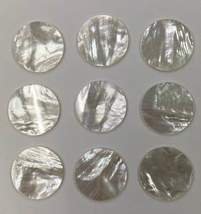 Dessous de verre classique en nacre avec motifs uniques Incrustation de coquillages artisanaux Élégant et luxueux - Product Image 2