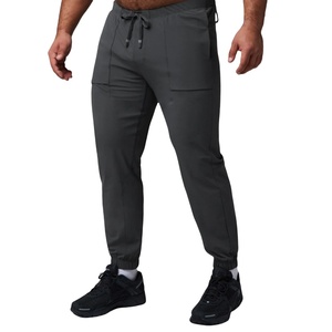 Custom Casual Flared Men's <b>Jogger</b> Track Pants Elastic Eco-friendly Waistband <b>Stacked</b> Sweatpants for Men - Product Image 1