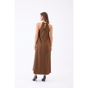 Vestido Corte A en Color Camel 7512 - Product Image 4