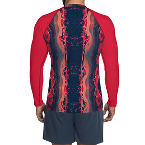 OEM Logo Personnalisé Imprimé Chemise de Compression Hommes Manches Longues Sublimation Polyester Rashguard Blanc Manches Courtes Conception - Product Image 2