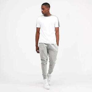 Vente en gros de joggings de sport d'hiver pour hommes, pantalons 100% coton avec logo brodé et coupe ajustée personnalisés, tissu en toile - Product Image 2