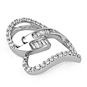 Pendentif moderne pour femmes en argent avec des breloques en cristal de zircone cubique, bijoux - Product Image 3