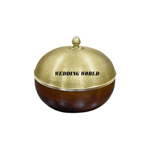 Chauffe-plat décoratif de luxe, forme ronde, nouveau design de casserole avec motif Meena, pour hotpot - Product Image 5