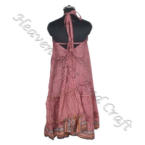 SD017 femmes indien pakistanais Saree/Shari/Shari Vintage robes en soie Hippy Boho chaud Sexy à la recherche coton indien meilleur Vintage - Product Image 6