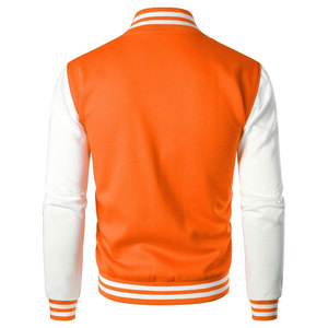 Blouson Bomber Homme Style Universitaire à Capuche 100% Laine Toile Style Letterman Classique Sportif Décontracté avec Col Montant Vêtement d'extérieur - Product Image 2