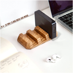 Supporto in legno accessori da uomo Designer fotografo portatile <span class=keywords><strong>esterno</strong></span> 3 Hard disk porta bevande uso scrivania in piedi set regalo - Product Image 2