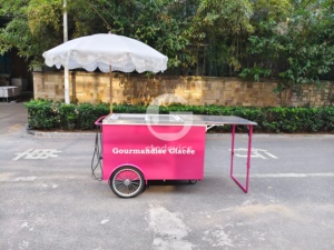 รถเข็นขายอาหารเคลื่อนที่ Etodevice แบบกำหนดเองสำหรับธุรกิจ รถเข็นขายของแบบเข็นสำหรับใช้งานกลางแจ้ง - Product Image 2