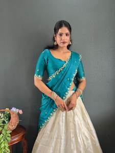 Festival lanzamiento Lehenga Choli suave Dola algodón seda Digital impreso Micro algodón ropa festiva lehenga choli dupatta - Product Image 5