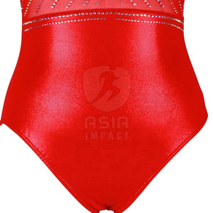 ชุดลีโอตาร์ดยิมนาสติกคุณภาพสูงสำหรับผู้หญิง เหมาะสำหรับการแสดงและการฝึกซ้อม ผลิตจากผ้าระบายอากาศได้ดี ใช้สำหรับยิมนาสติกและการเต้น - Product Image 5