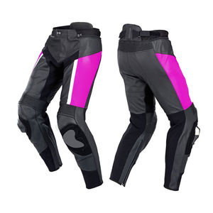 Custom <b>Slim</b> <b>Fit</b> Motorbike Racing <b>Pants</b> New Fashion Breathable Protective Leather <b>Pants</b> Windproof Factory Made - Product Image 6