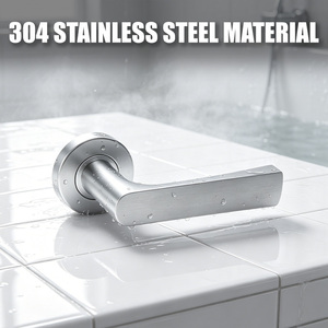 Manija de Puerta de Seguridad Tianyi de Metal Sólido con Roseta Dividida y Cerradura con Llave, Pieza Duradera para Renovación de Apartamentos y Hogares - Product Image 3