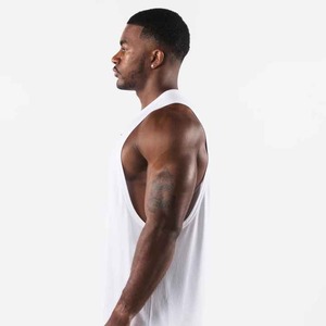 Camiseta Deportiva de Tirantes para Hombre, Transpirable, de Secado Rápido, 100% Algodón, para Fisicoculturismo, Fitness, Running, Gimnasio, Chaleco de Malla, Sin Mangas, para Entrenamiento - Product Image 2