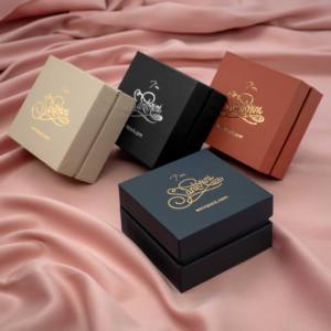 Santorini ECO Gray <b>Small</b> Pendant Luxury Custom Logo <b>Gift</b> Packaging Jewelry <b>Boxes</b> for <b>Small</b> Pieces - Product Image 3