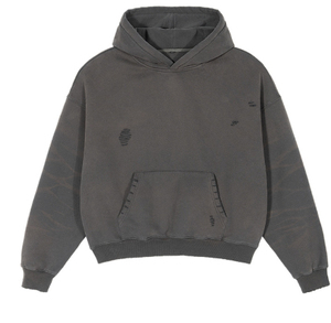 Sweat-shirt à capuche surdimensionné pour homme, en coton lourd 100%, avec logo personnalisé, style streetwear décontracté - Product Image 1
